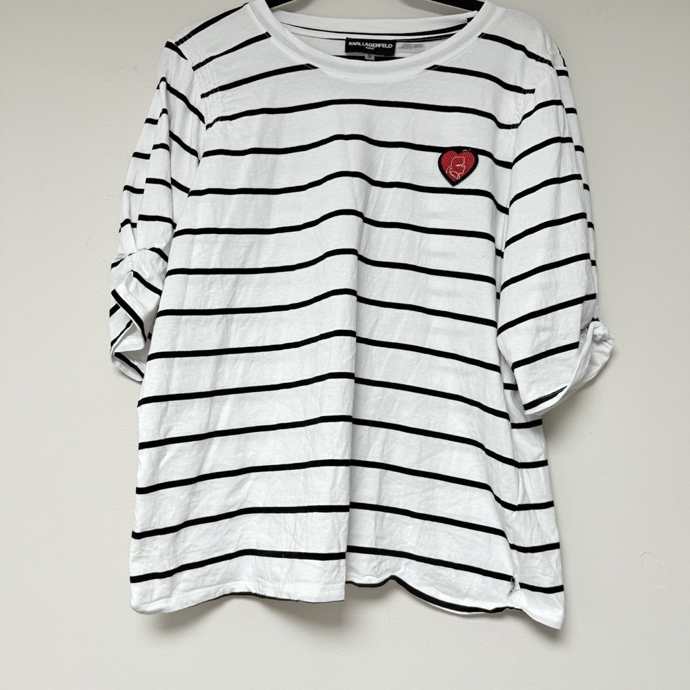 Karl Laggerfeld Women's Striped Blouse Size‎ XL